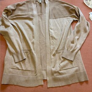 Women's Tan Sweater Cardigan